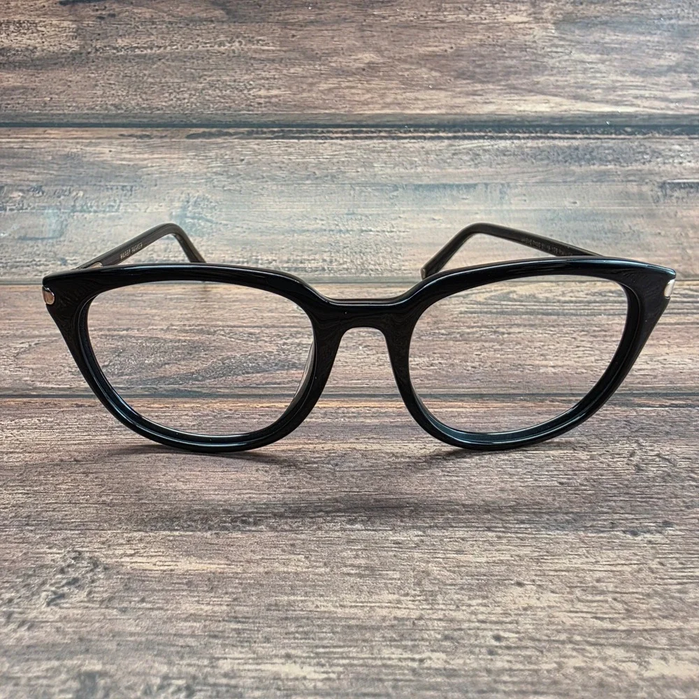 Warby Parker Maeve 7100 Black Cat Eye Eyeglasses Frames 51-19-135 Italy